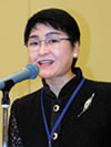 Ms.Mutsuko Tokunaga, the cooking specialist, who counseled cooking using tea