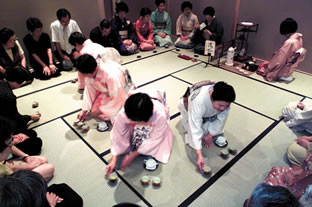 Tea ceremony corners were all very popular