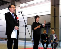 山下芳夫静岡県経済連会長のあいさつ